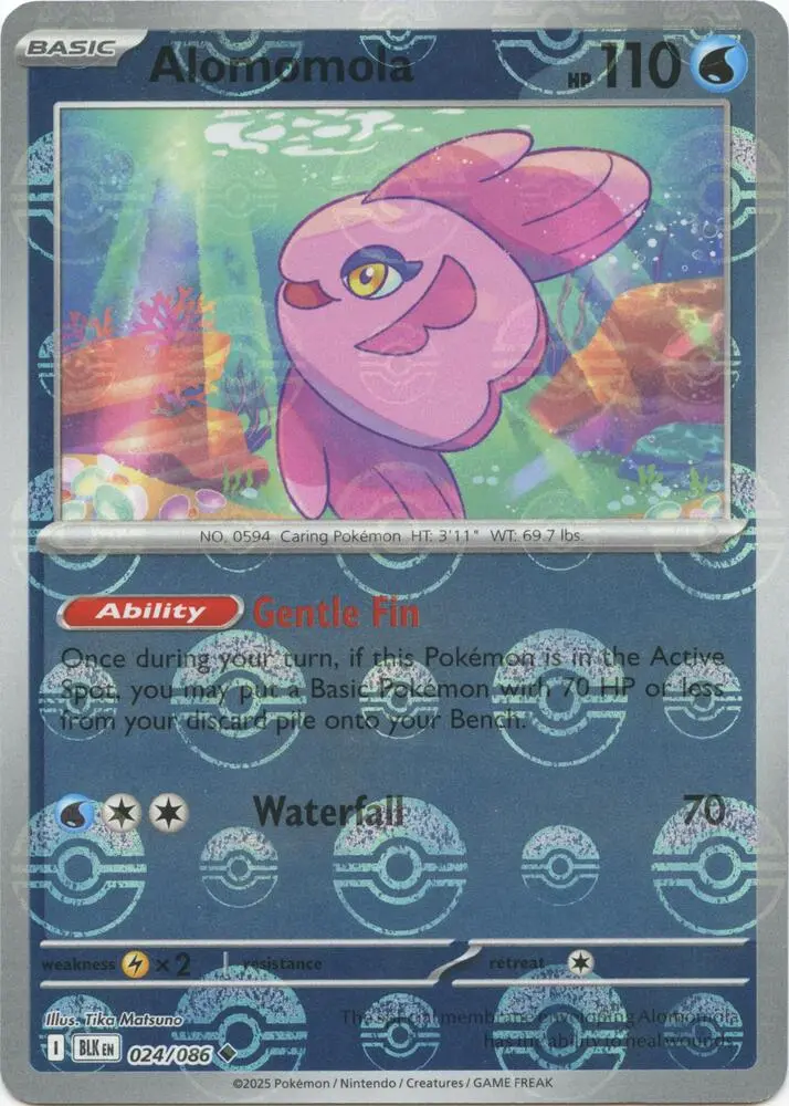 Alomomola (Master Ball Pattern), Black Bolt 024/086