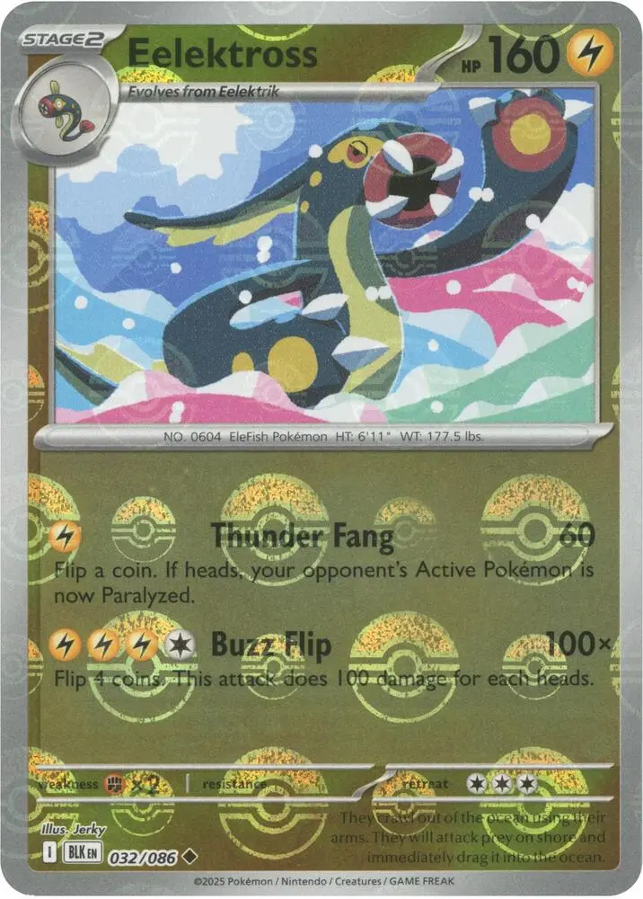 Eelektross (Master Ball Pattern), Black Bolt 032/086