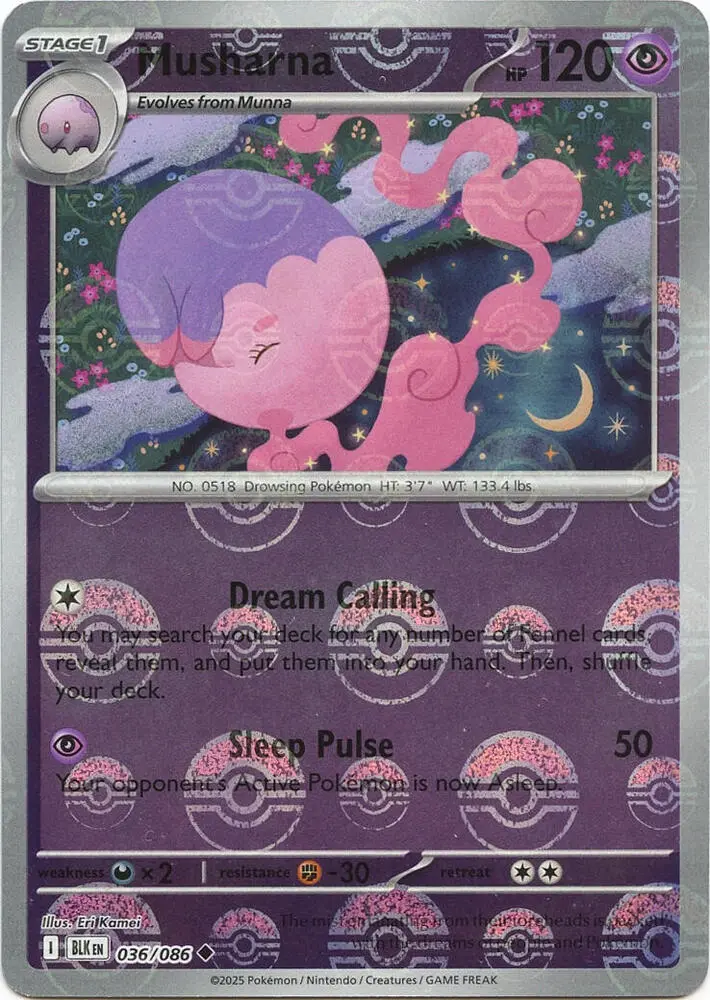 Musharna (Master Ball Pattern), Black Bolt 036/086