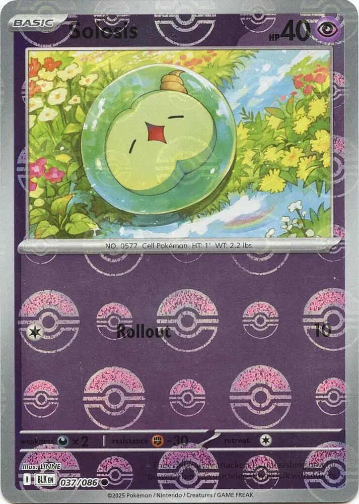 Solosis (Master Ball Pattern), Black Bolt 037/086