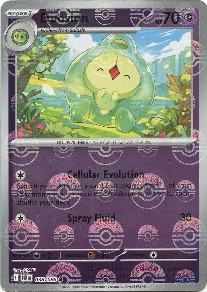 Duosion (Master Ball Pattern), Black Bolt 038/086