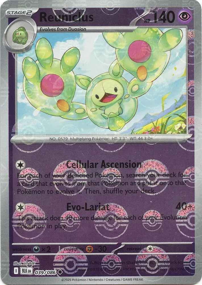 Reuniclus (Master Ball Pattern), Black Bolt 039/086
