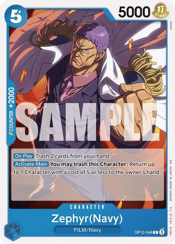 Zephyr (Navy), Legacy of the Master OP12-046