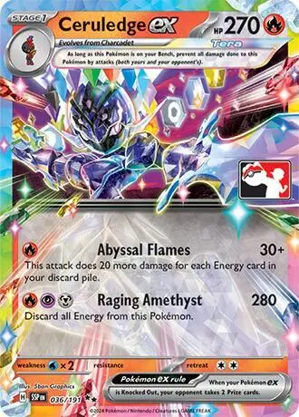 Ceruledge ex, Prize Pack Series Cards 036/191