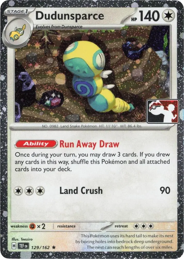 Dudunsparce, Prize Pack Series Cards 129/162