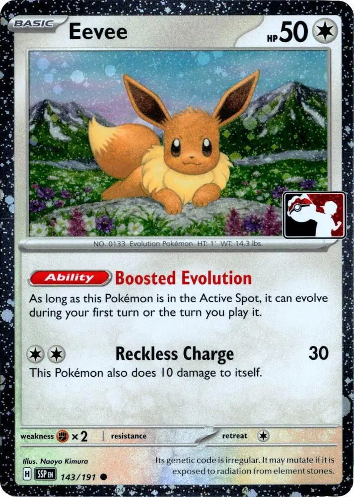 Eevee, Prize Pack Series Cards 143/191