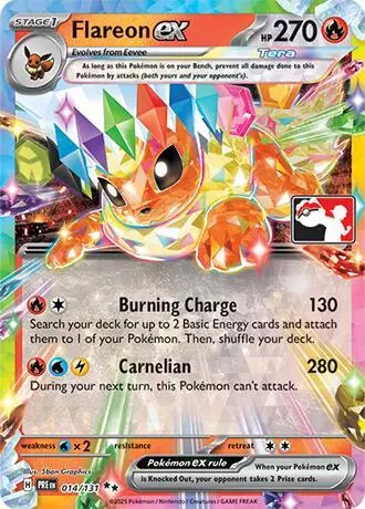Flareon ex, Prize Pack Series Cards 014/131