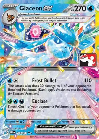 Glaceon ex, Prize Pack Series Cards 026/131