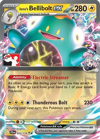 Iono's Bellibolt ex, Prize Pack Series Cards 053/159
