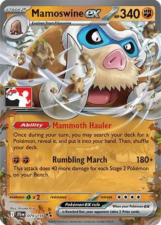 Mamoswine ex, Prize Pack Series Cards 079/159
