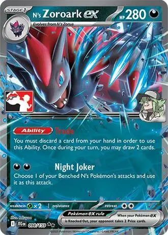 N's Zoroark ex, Prize Pack Series Cards 098/159