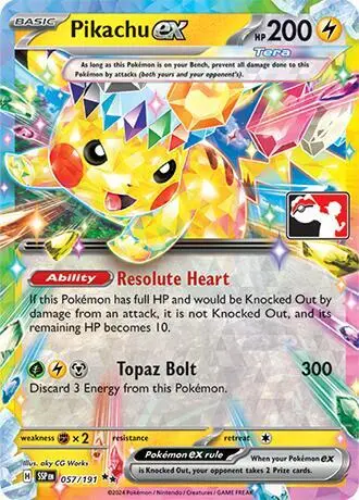 Pikachu ex, Prize Pack Series Cards 057/191