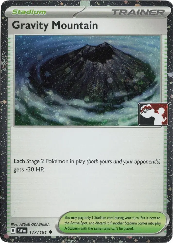 Gravity Mountain, Prize Pack Series Cards 177/191