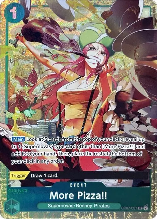 More Pizza!! (Premium Card Collection -Best Selection Vol. 4-), One Piece Promotion Cards OP07-037