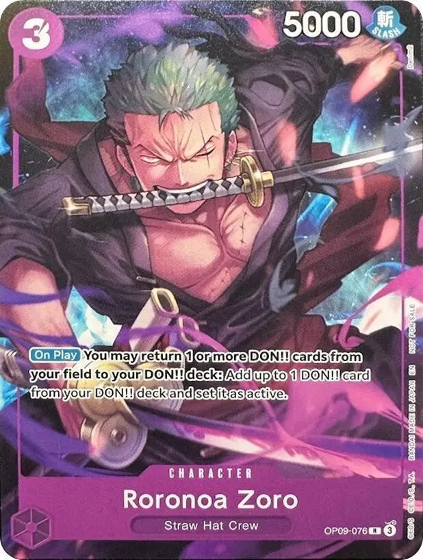 Roronoa Zoro (Welcome Pack Vol. 2), One Piece Promotion Cards OP09-076