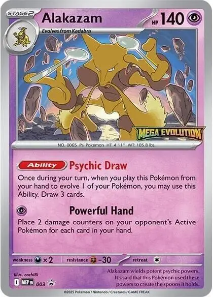 Alakazam, MEP Black Star Promos 003