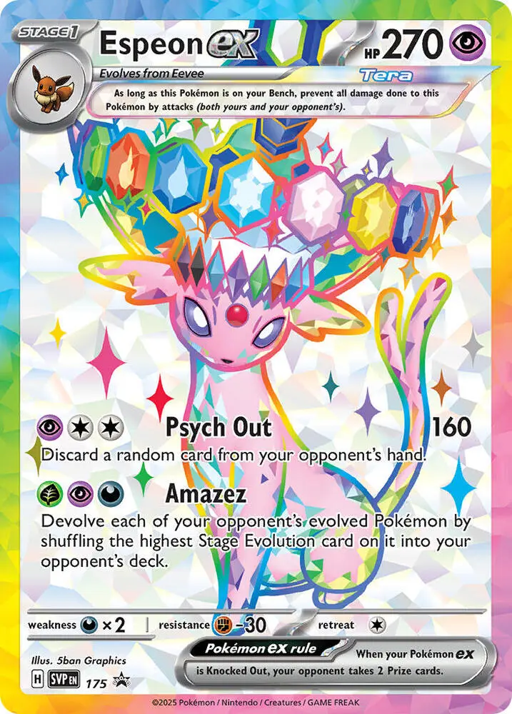 Espeon ex, SVP Black Star Promos 175/225