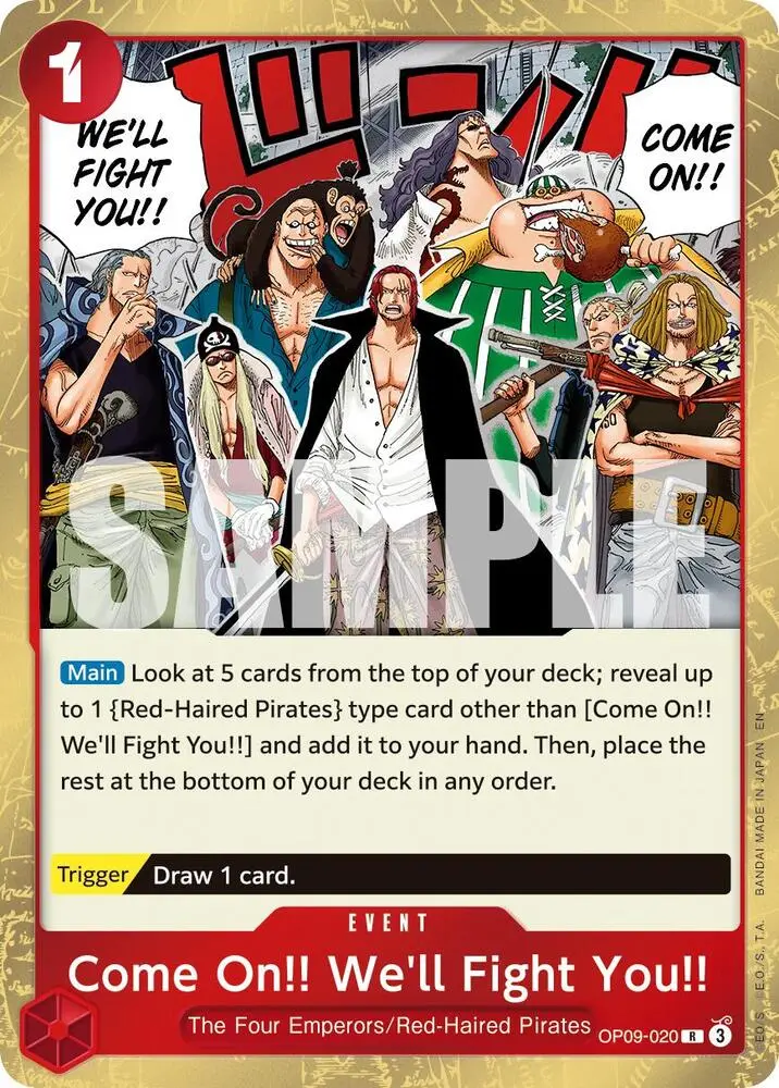 Come On!! We'll Fight You!! (Reprint), Premium Booster -The Best- Vol. 2 OP09-020