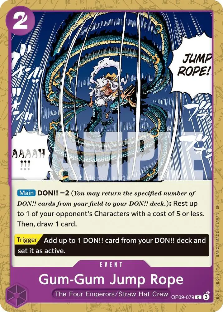 Gum-Gum Jump Rope (Reprint), Premium Booster -The Best- Vol. 2 OP09-079