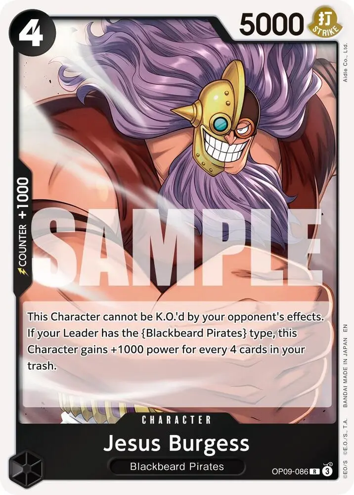 Jesus Burgess (Reprint), Premium Booster -The Best- Vol. 2 OP09-086