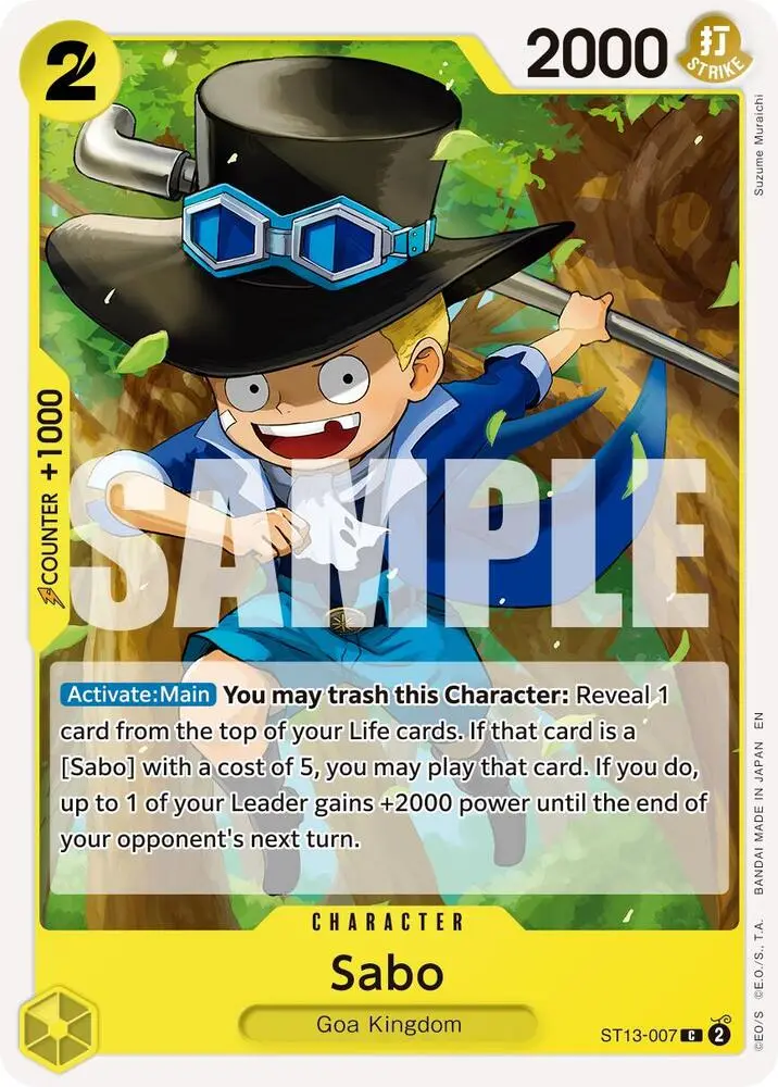 Sabo (Reprint), Premium Booster -The Best- Vol. 2 ST13-007