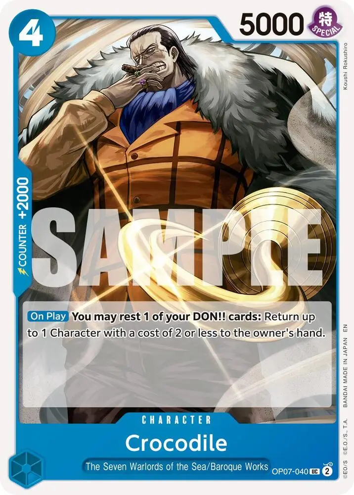 Crocodile (Reprint), Premium Booster -The Best- Vol. 2 OP07-040