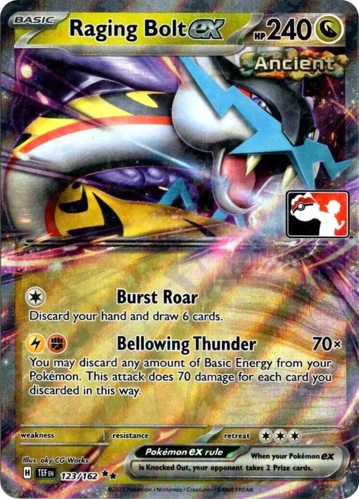 Raging Bolt ex, Prize Pack Series Cards 123/162
