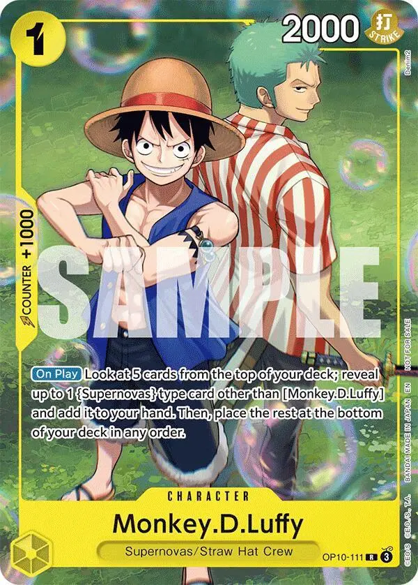 Monkey.D.Luffy (Learn Together Deck Set - Set Sail Event), One Piece Promotion Cards OP10-111