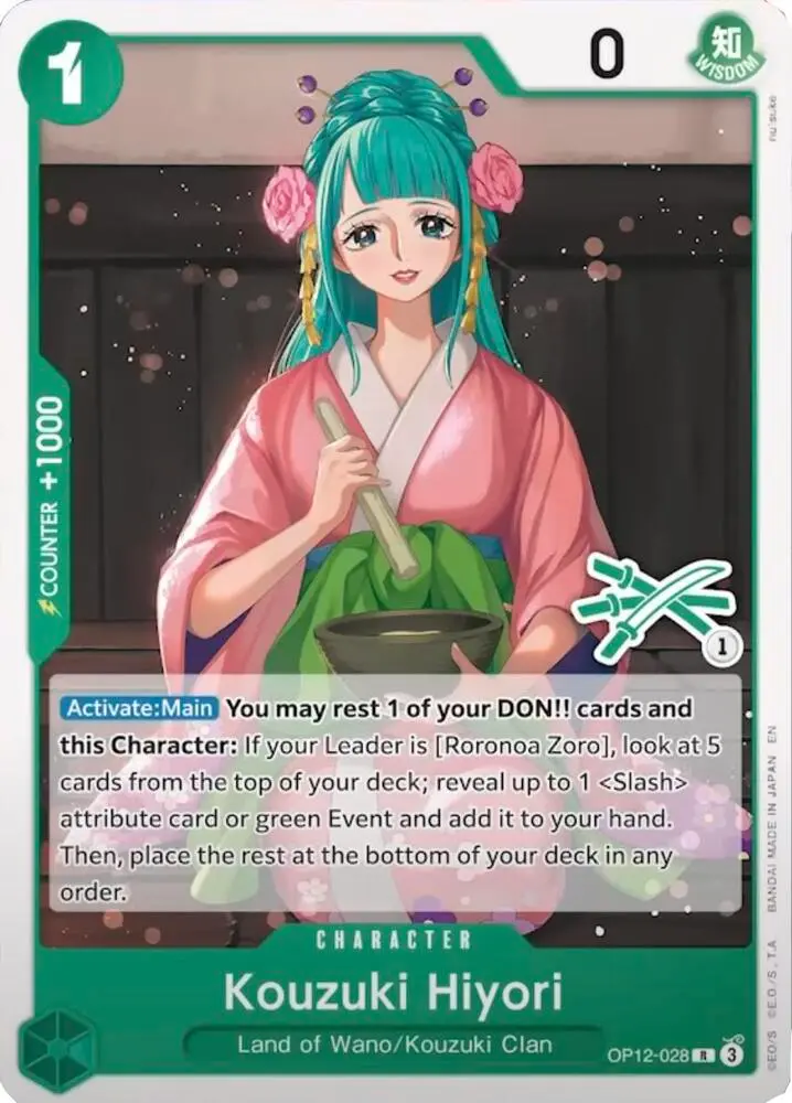Kouzuki Hiyori (Zoro Deck), Learn Together Deck Set OP12-028