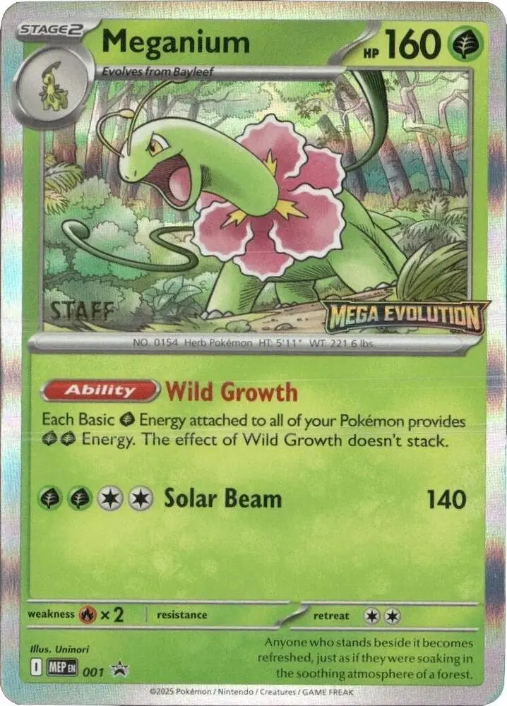 Meganium, MEP Black Star Promos 001