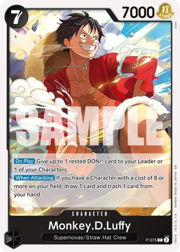 Monkey.D.Luffy (Pirate Foil), Premium Booster -The Best- Vol. 2 P-075