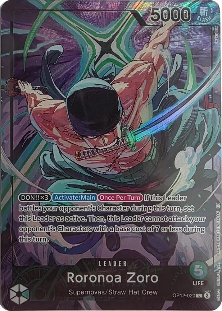 Roronoa Zoro (Official Playmat Limited Edition Vol.4), One Piece Promotion Cards OP12-020