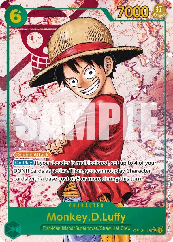 Monkey.D.Luffy (Alt Art), Carrying On His Will OP13-118