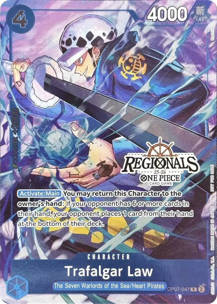 Trafalgar Law (CS 25-26 Regionals Textured Chase Promo), One Piece Promotion Cards OP07-047