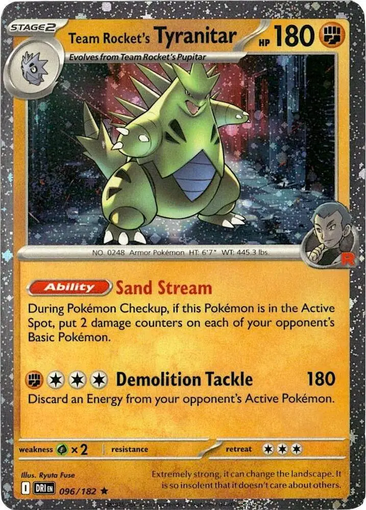 Team Rocket's Tyranitar (Pokemon Center Exclusive), Miscellaneous Cards & Products 096/182
