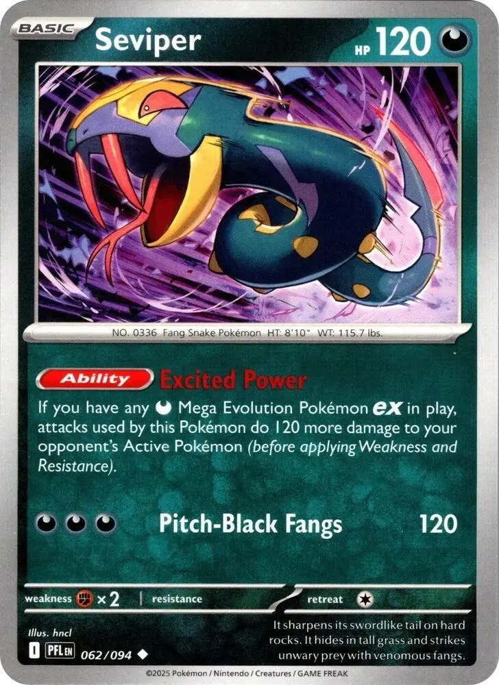 Seviper, Phantasmal Flames 062/94