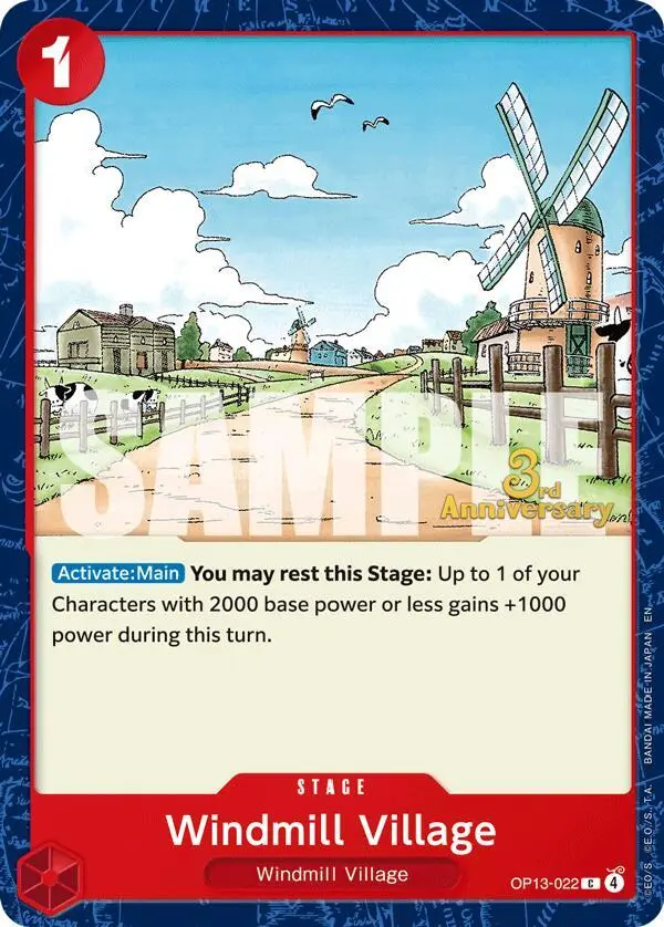 Windmill Village, Carrying On His Will: 3rd Anniversary Tournament Cards OP13-022