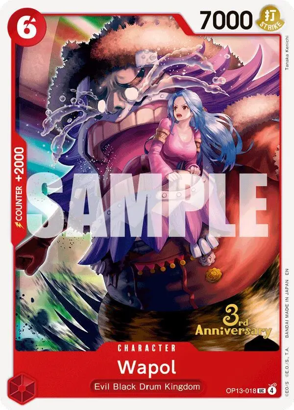 Wapol, Carrying On His Will: 3rd Anniversary Tournament Cards OP13-018