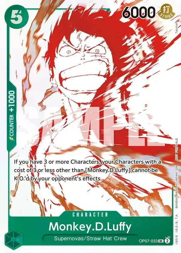 Monkey.D.Luffy (3rd Anniversary Treasure Campaign Pack), One Piece Promotion Cards OP07-033