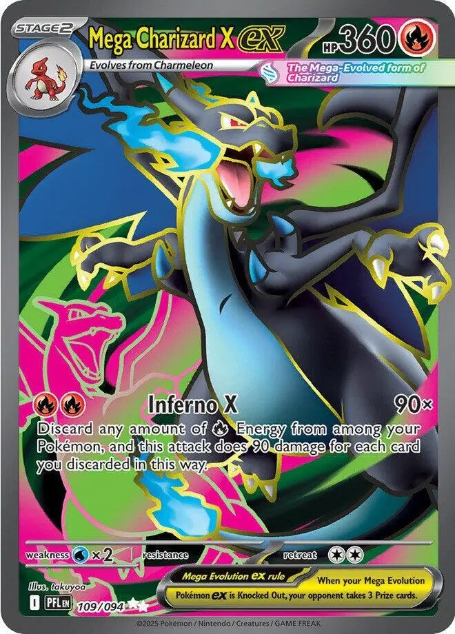 Mega Charizard X ex, Phantasmal Flames 109/94
