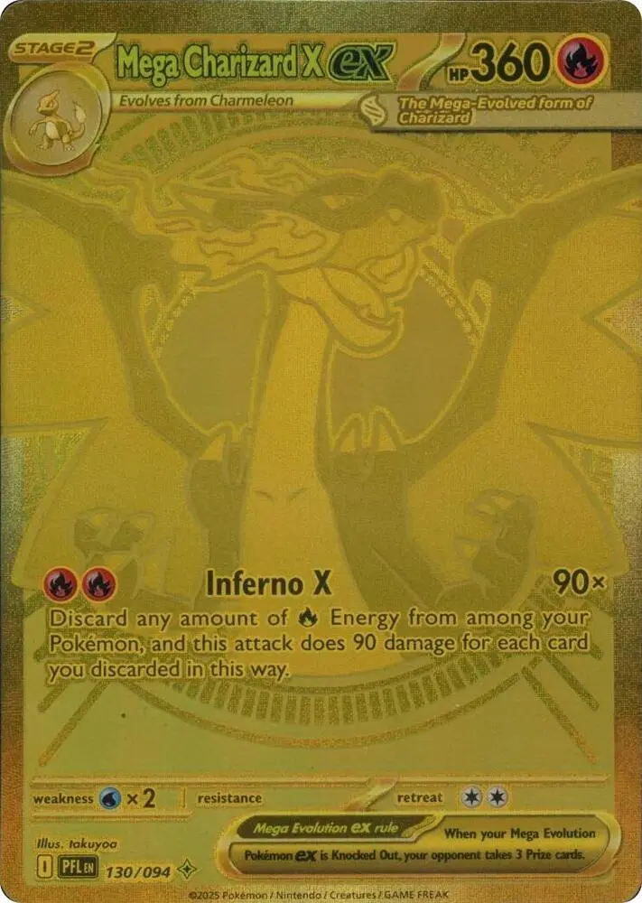 Mega Charizard X ex, Phantasmal Flames 130/94