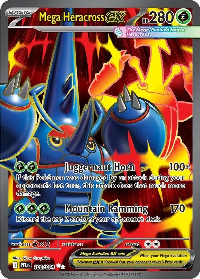 Mega Heracross ex, Phantasmal Flames 108/94