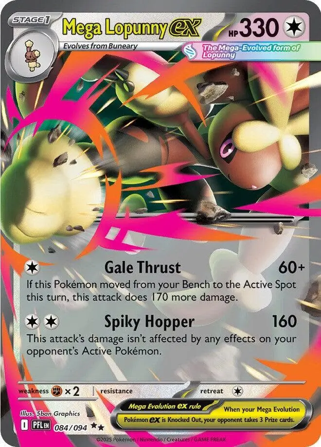 Mega Lopunny ex, Phantasmal Flames 084/94