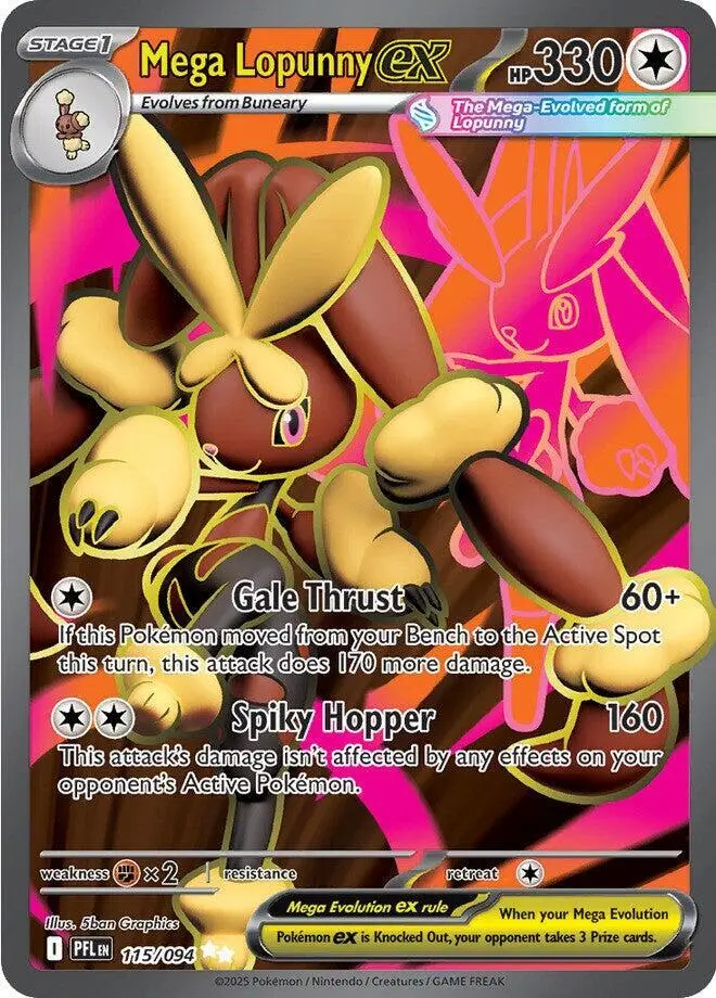 Mega Lopunny ex, Phantasmal Flames 115/94