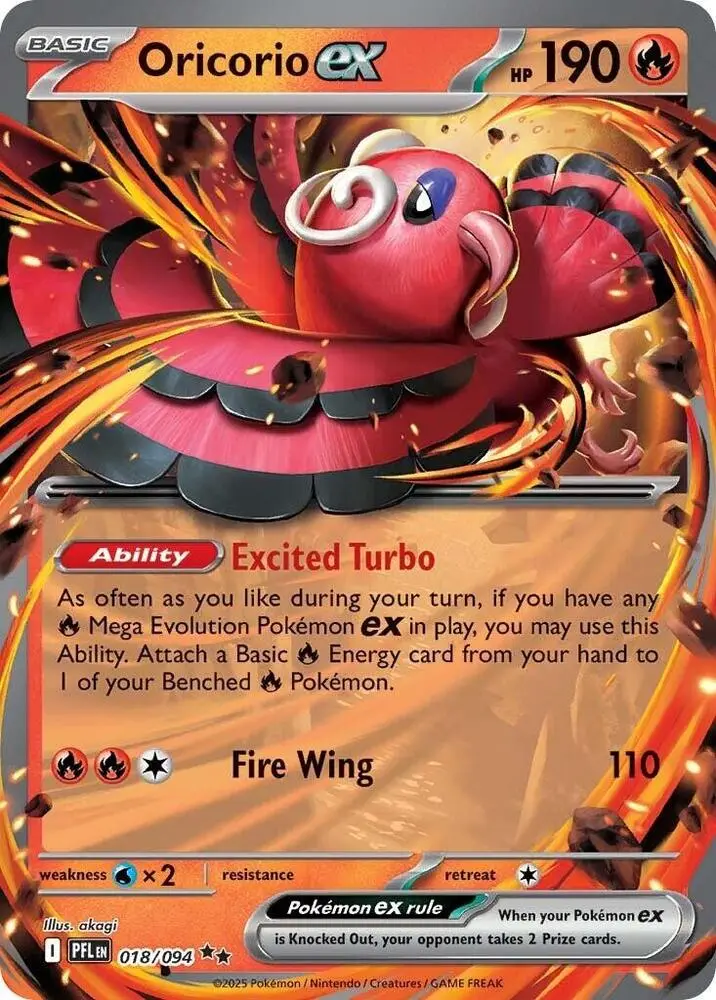 Oricorio ex, Phantasmal Flames 018/94