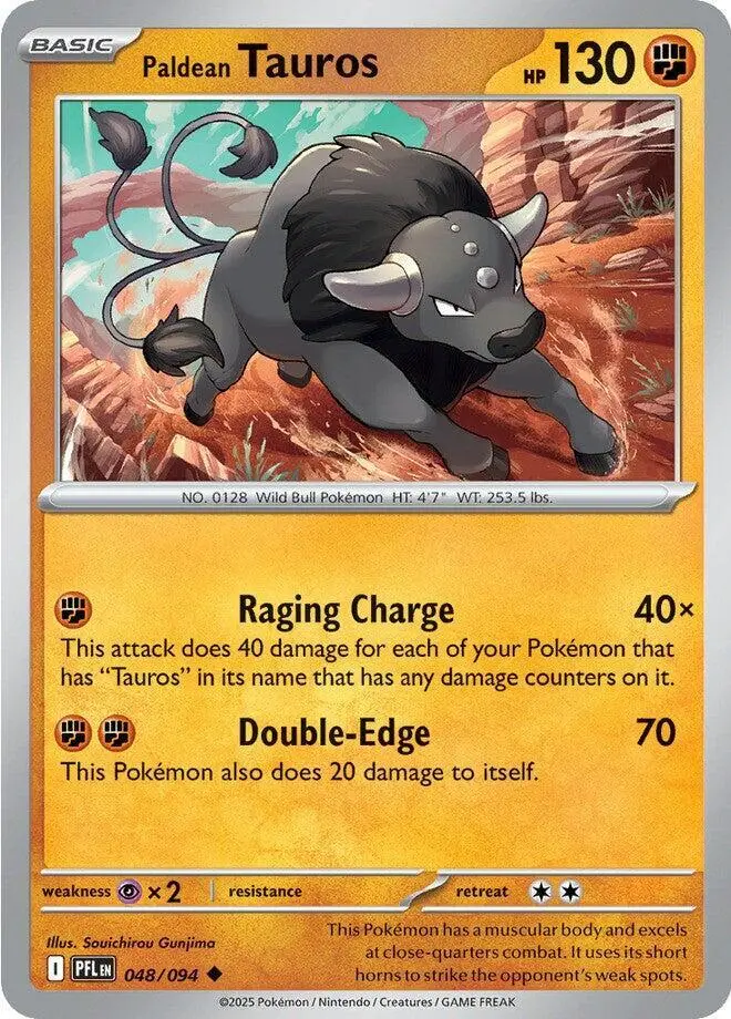 Paldean Tauros, Phantasmal Flames 048/94