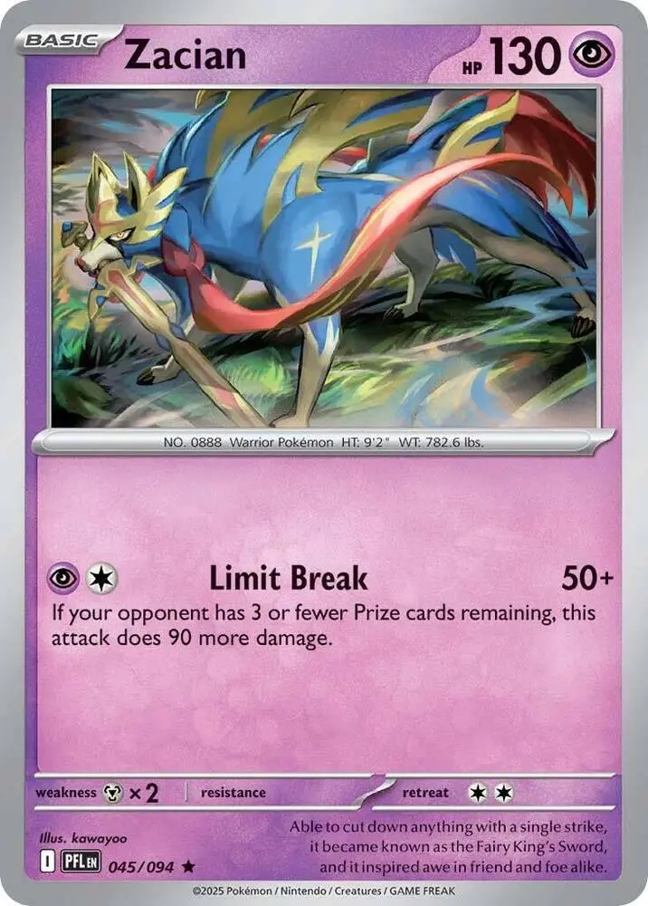 Zacian, Phantasmal Flames 045/94