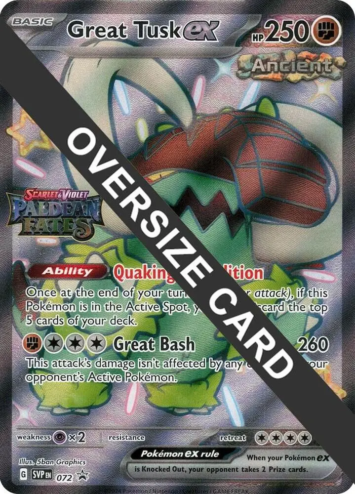 Great Tusk ex, Jumbo cards 072