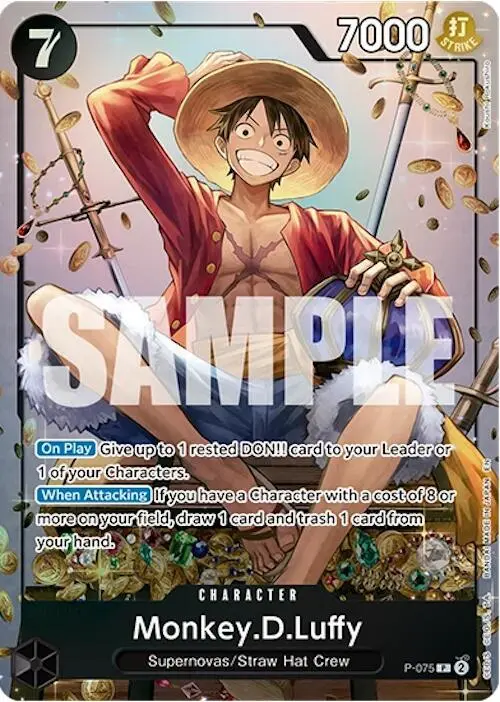 Monkey.D.Luffy (Tin Pack Set Vol. 2), One Piece Promotion Cards P-075