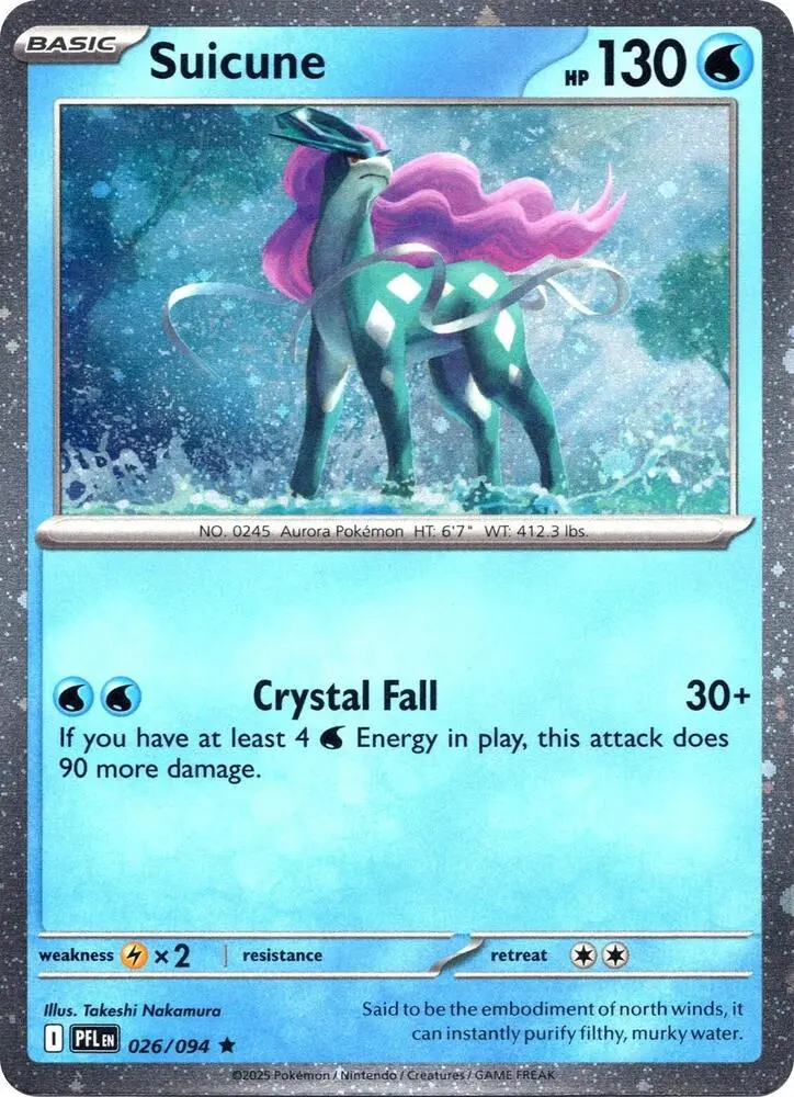 Suicune (Cosmos Holo) (Gamestop Exclusive), Miscellaneous Cards & Products 026/094